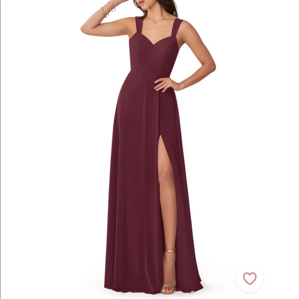 Azazie Julie Cabernet Dress